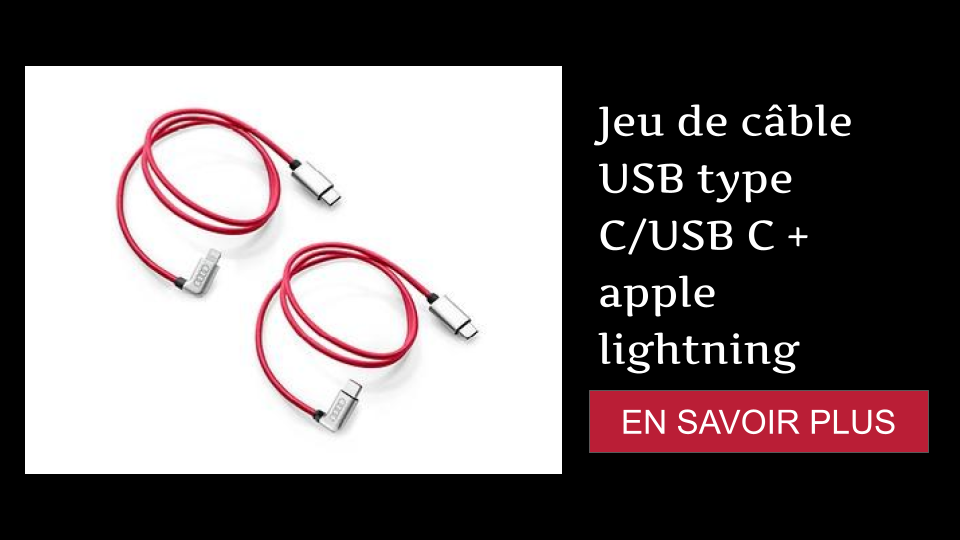 Jeu de câble USB type C/USB C + apple lightning